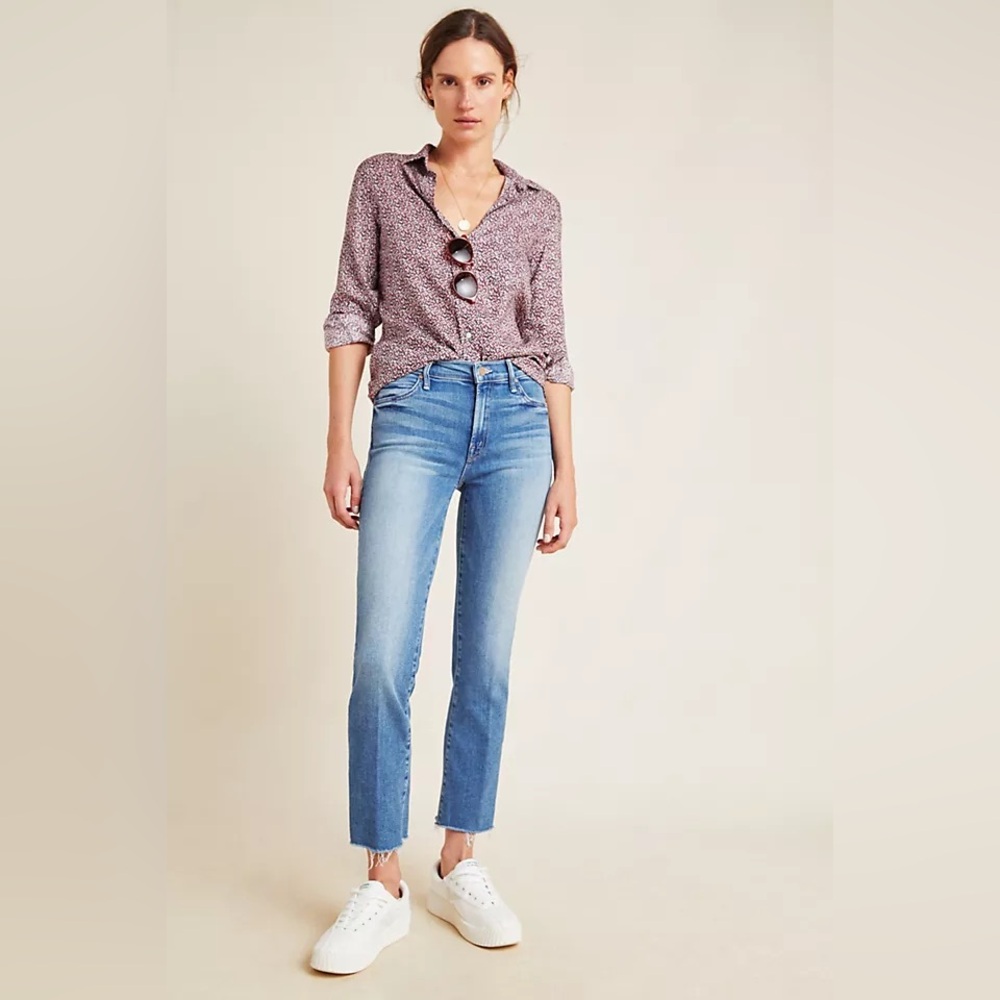 MOTHER DENIM The Rascal Ankle Fray Jeans, Retail: $238 - size 24